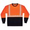 Ergodyne Long Sleeve Hi-Vis Shirt, 100% polyester, Orange, XL-Long 8281BK - alternate 1